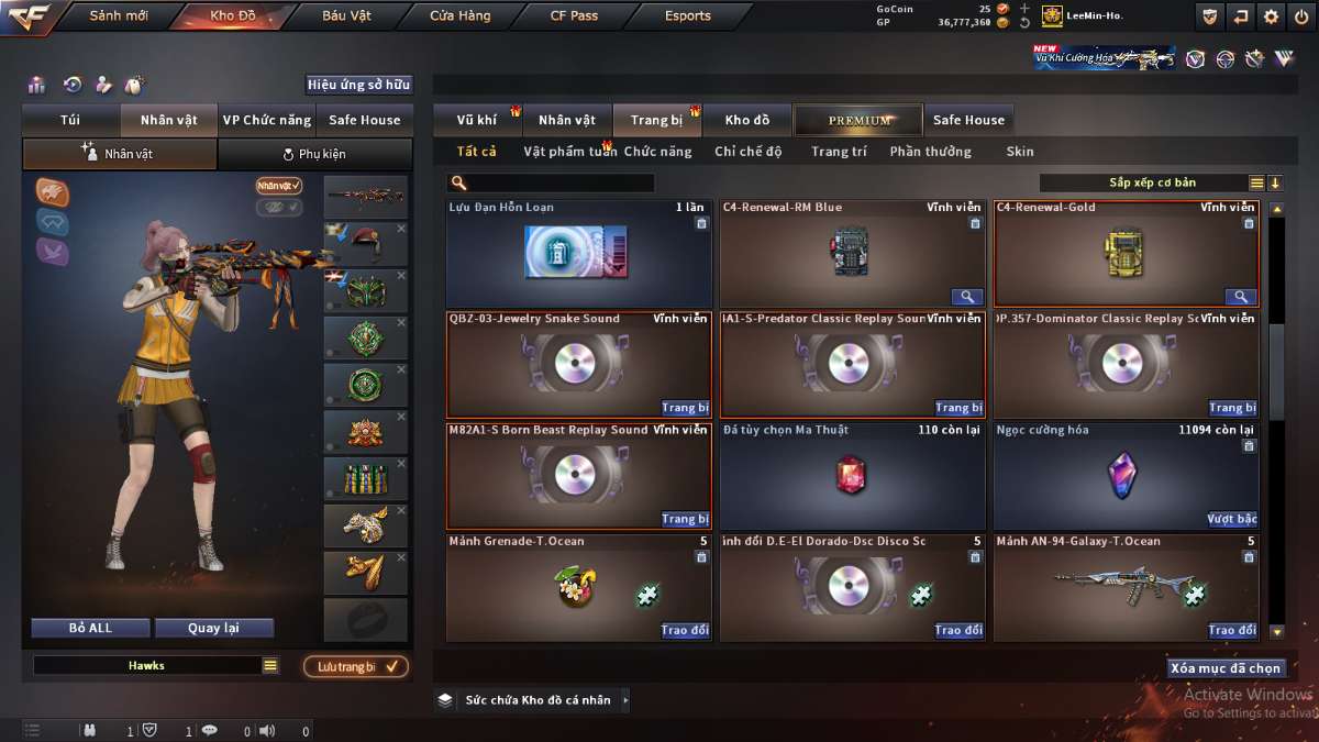 shop acc cf uy tin gia re